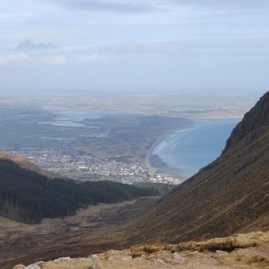 View of Newcastle from Slieve Donard